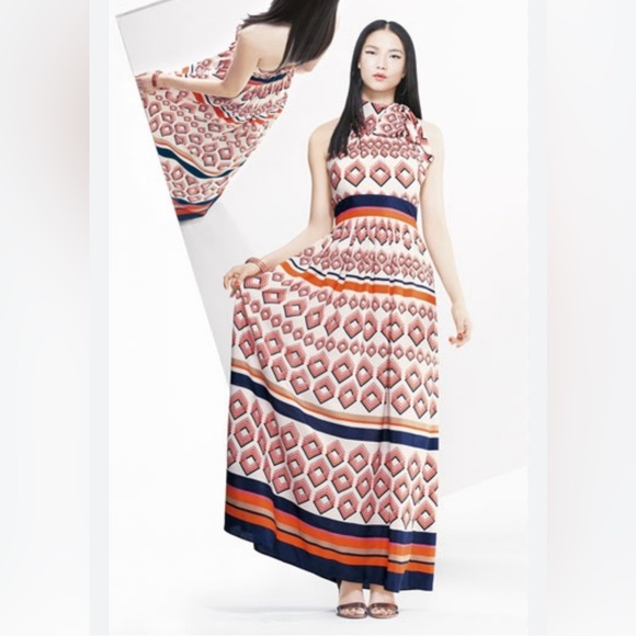 Eliza J Dresses & Skirts - Eliza J NWT Missy Geometric Halter Maxi Dress